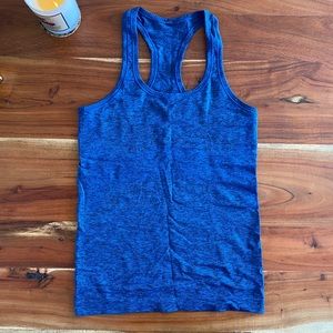 Lululemon swiftly tank, heathered navy, sz 6
